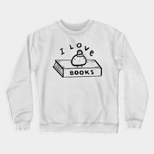 I love books <3 Crewneck Sweatshirt